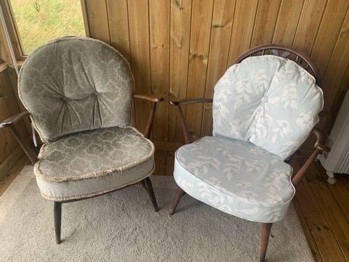 Two ercol tub chairs - two, with