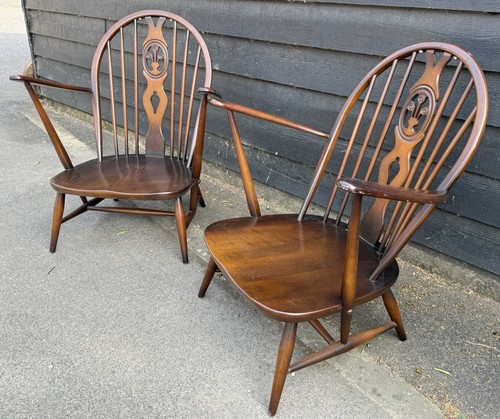 Pair vintage ercol 307 tub - pair,